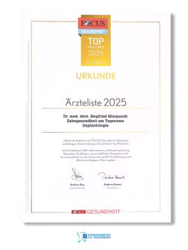 Focus Urkunde Implantologie 2025