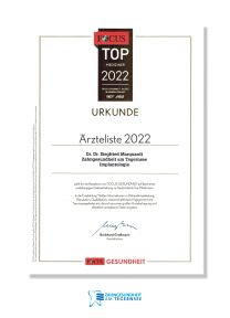 Focus Urkunde Implantologie 2022