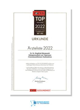 Focus Urkunde CMD 2022