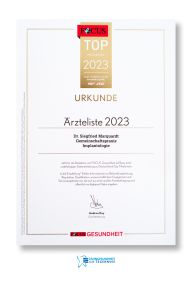 Focus Urkunde Implantologie 2022