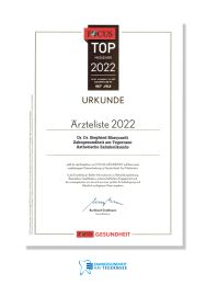 Focus Urkunde Ästhetische Zahnheilkunde 2022